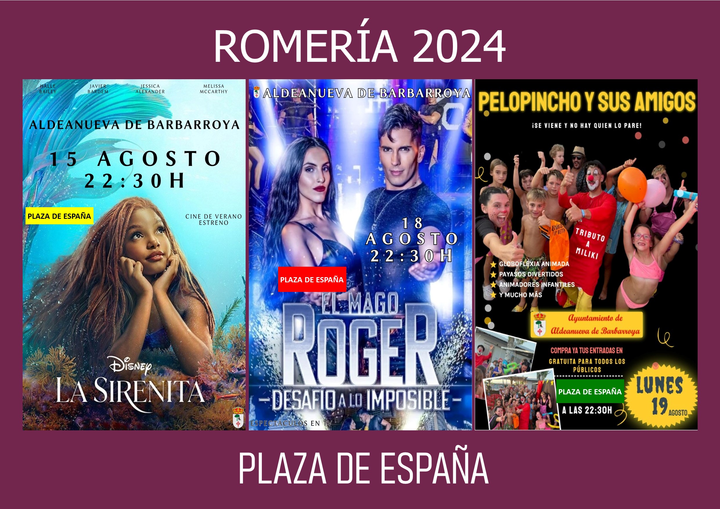 ROMERÍA 2024 CINE Y CIRCO