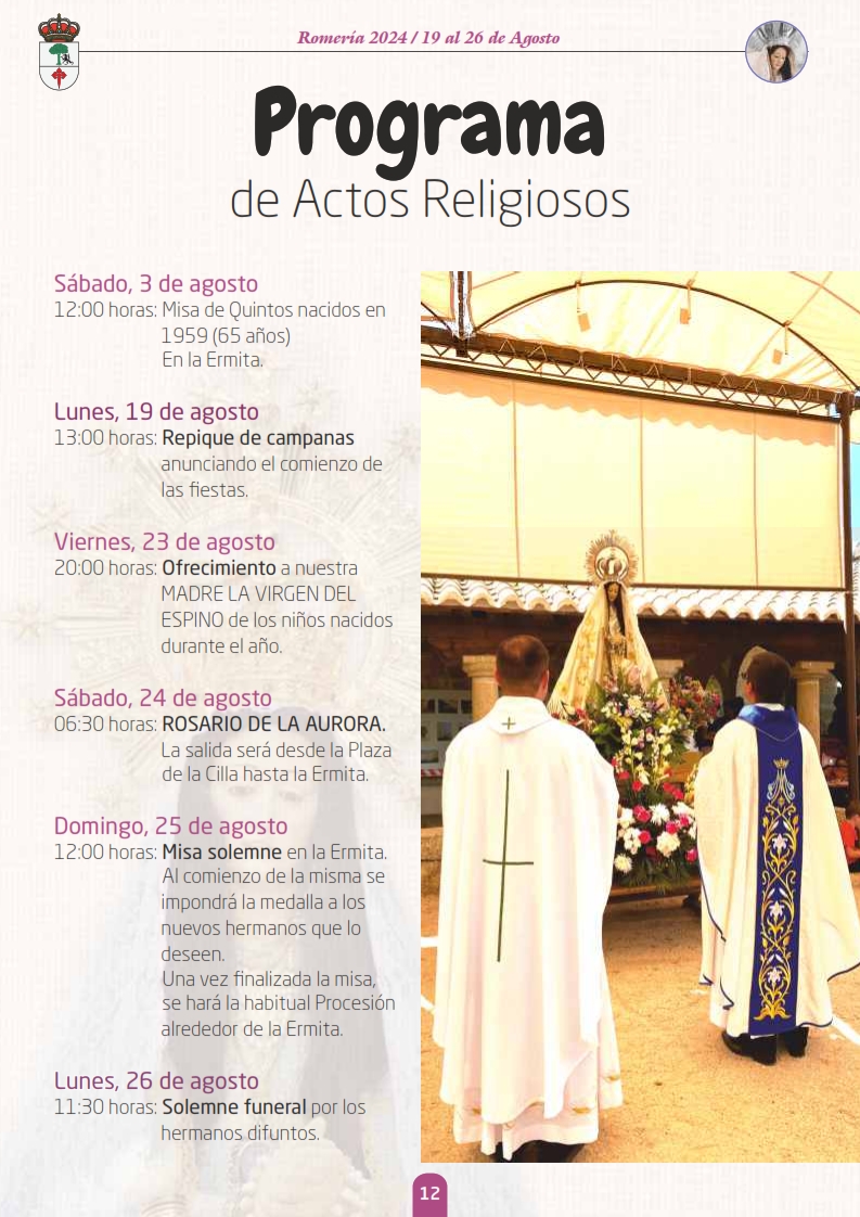 Romería 2024. SOLO ACTOS PROGRAMADOS 002